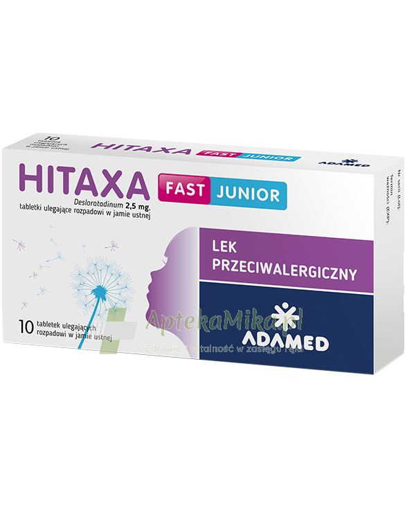Hitaxa Fast junior tabletki ulegające rozpadowi w jamie ustnej - 10 tabletek