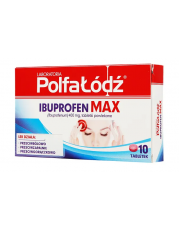 Laboratoria Polfa Łódź IBUPROFEN MAX - 10 tabletek - miniaturka zdjęcia produktu