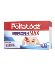 Laboratoria Polfa Łódź IBUPROFEN MAX - 50 tabletek - miniaturka zdjęcia produktu