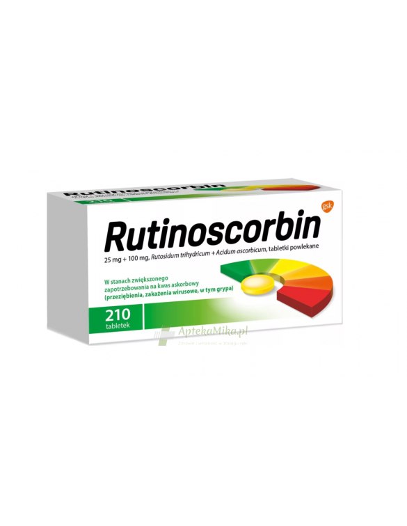 Rutinoscorbin 0,1g+0,025g - 210 tabletek