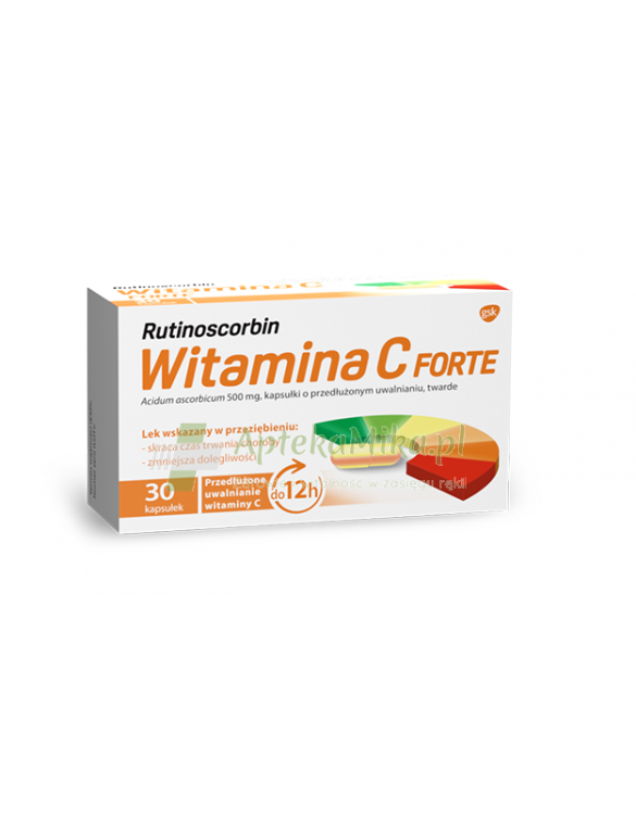 Rutinoscorbin Witamina C Forte - 30 kapsułek o przedłużonym uwalnianiu