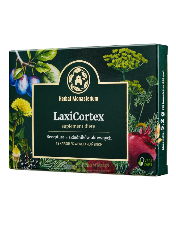 Herbal Monasterium LaxiCortex - 15 kapsułek wegetariańskich