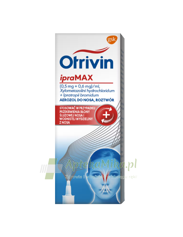 Otrivin ipra MAX (0,5mg+0,6mg)/ml aerozol do nosa - 10 ml