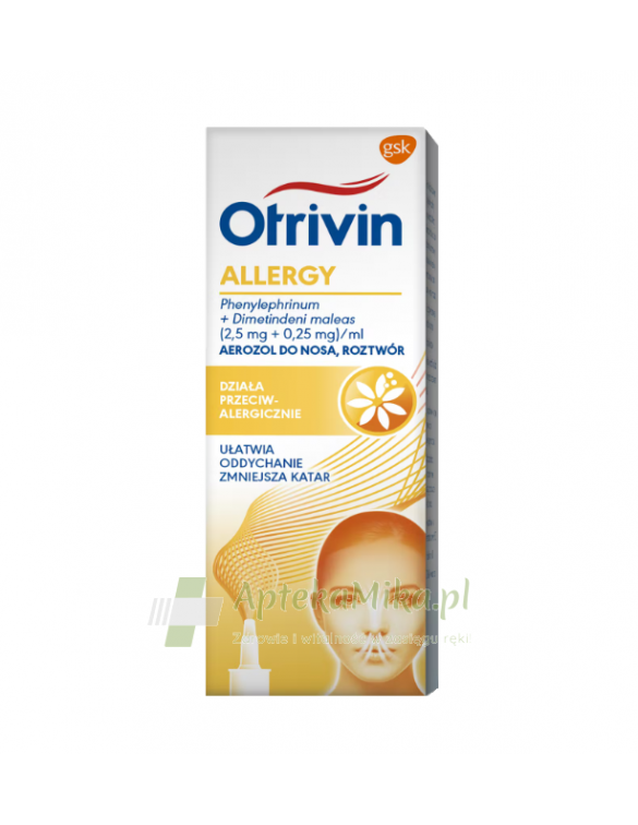 Otrivin Allergy (2,5mg+0,25mg)/ml aerozol do nosa - 15 ml