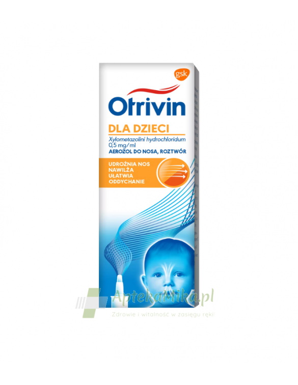Otrivin dla dzieci 0,5 mg/ml aerozol do nosa - 10 ml