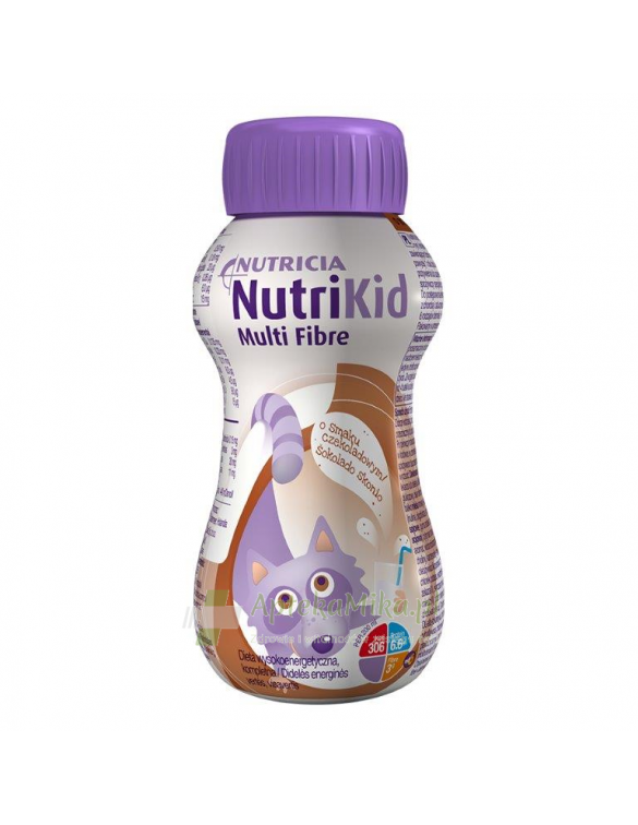 NutriKid Multi Fibre o smaku czekoladowym - 200 ml