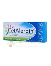 CetAlergin Ten 10 mg -  10 tabletek powlekanych - zoom