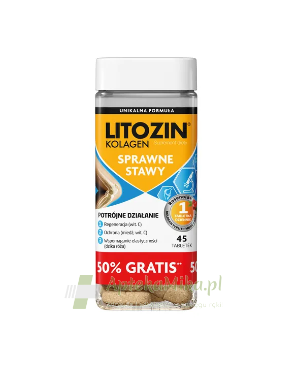 Litozin Kolagen - 45 tabletek (30 szt. + 15 szt.)