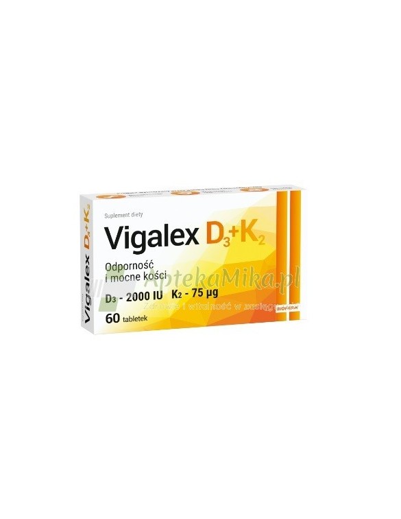 Vigalex D3+K2 - 60 tabletek