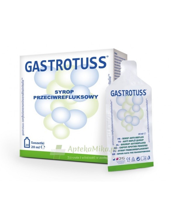 Gastrotuss Syrop przeciw refluksowi - 20 saszetek