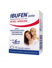 Ibufen Junior 200mg -  10 kapsułek - miniaturka zdjęcia produktu