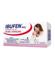 Ibufen Baby 60mg - 5 czopków doodbytniczych - zoom
