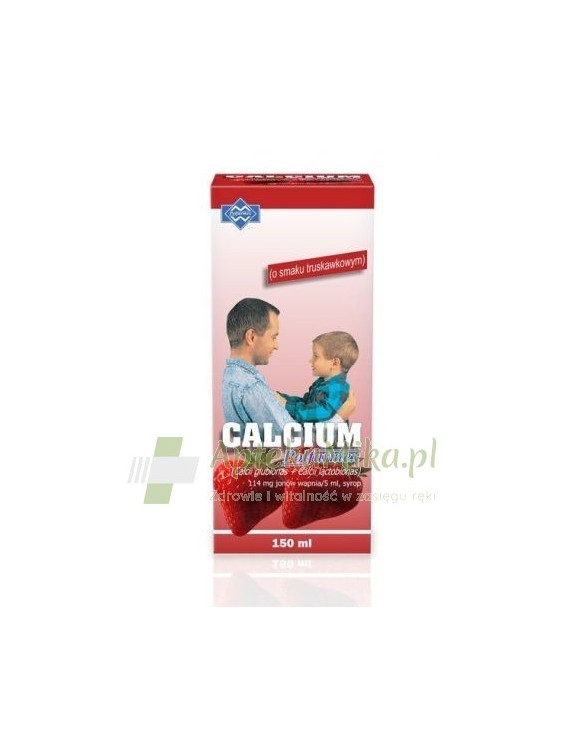Calcium POLFARMEX o smaku truskawkowym syrop - 150 ml