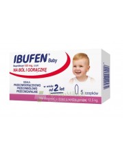 Ibufen Baby 125mg - 5 czopków doodbytniczych - zoom