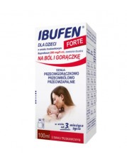 Ibufen dla dzieci Forte zawiesina doustna o smaku truskawkowym 0,2 g/5ml - 100 ml - miniaturka zdjęcia produktu