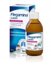 Flegamina Classic 4 mg/5ml o smaku malinowym syrop - 200 ml - miniaturka zdjęcia produktu