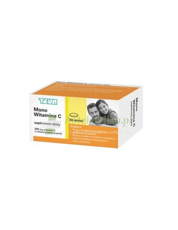 Mono Witamina C 200 mg TEVA - 50 tabletek