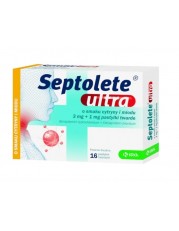 Septolete ultra o smaku cytryny i miodu - 16 pastylek - miniaturka zdjęcia produktu