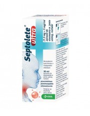 Septolete ultra 1,5 mg + 5 mg/ml, aerozol do stosowania w jamie ustnej - 30 ml - miniaturka zdjęcia produktu