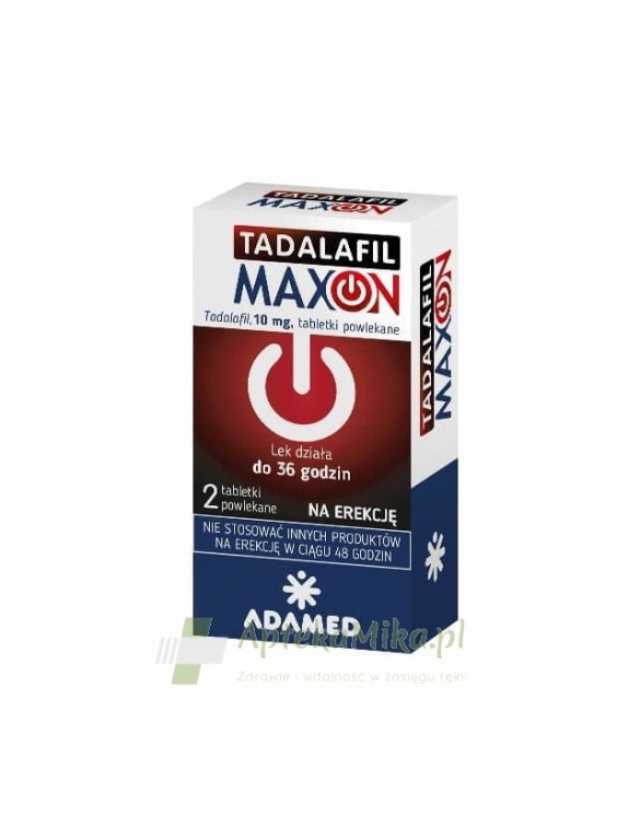 Tadalafil Maxon 10 mg - 2 tabletki powlekane