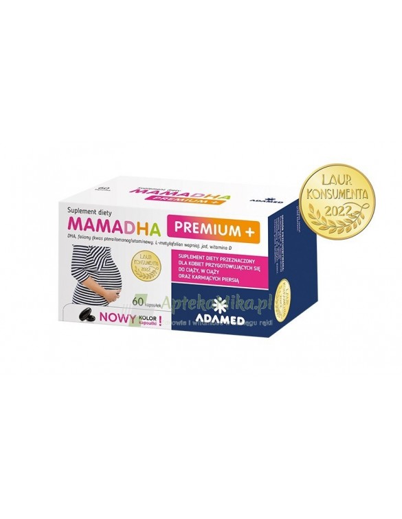 MamaDHA Premium +  60 kapsułek