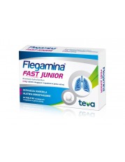 Flegamina Fast Junior 4 mg - 20 tabletek ulegających rozpadowi w jamie ustnej - miniaturka zdjęcia produktu