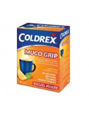 Coldrex Muco Grip 500 mg + 200 mg + 10 mg, proszek do sporządzania roztworu doustnego - 10 saszetek - miniaturka zdjęcia produktu