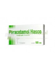 Paracetamol Hasco 125 mg - 10 czopków doodbytniczych - zoom