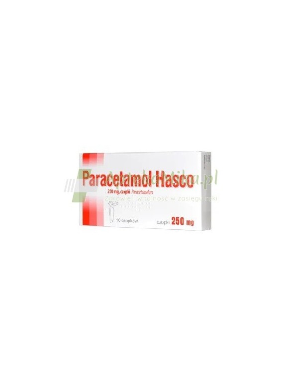 Paracetamol Hasco 250 mg - 10 czopków doodbytniczych