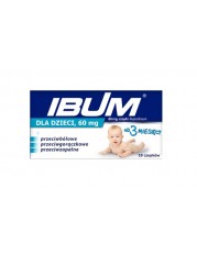 Ibum dla dzieci 60 mg - 10 czopków doodbytniczych - miniaturka zdjęcia produktu