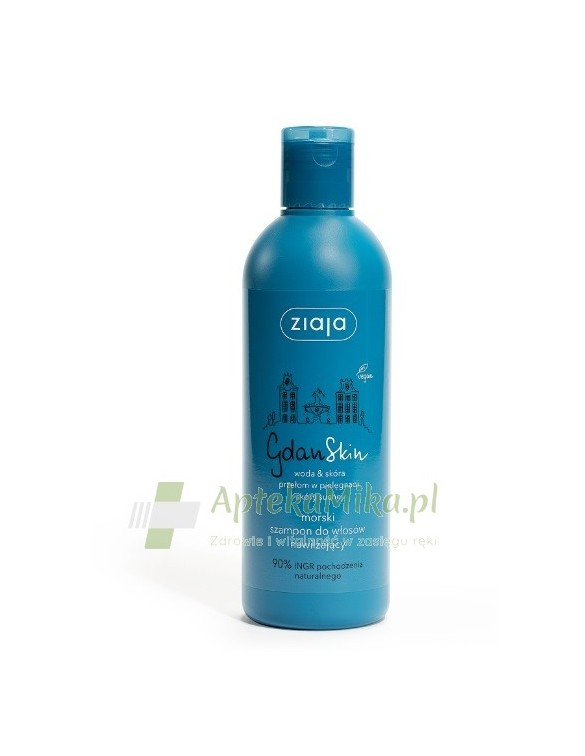 ZIAJA GdanSkin morski szampon do włosów nawilżający - 300 ml