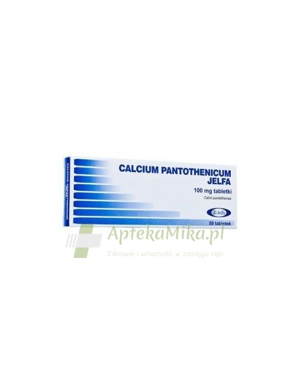 Calcium pantothenicum 0,1 g Jelfa - 50 tabletek