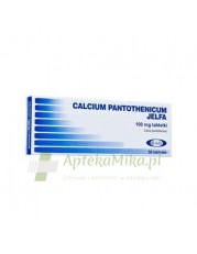 Calcium pantothenicum 0,1 g Jelfa - 50 tabletek - zoom