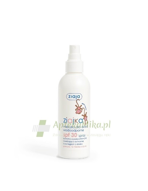ZIAJA ZIAJKA Mleczko dla dzieci wodoodporne SPF30, Spray - 170 ml