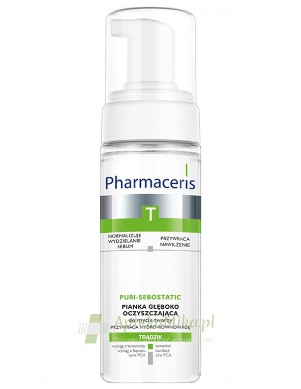 Pharmaceris T PURI-SEBOSTATIC Pianka głęboko oczyszczająca do mycia twarzy - 150 ml