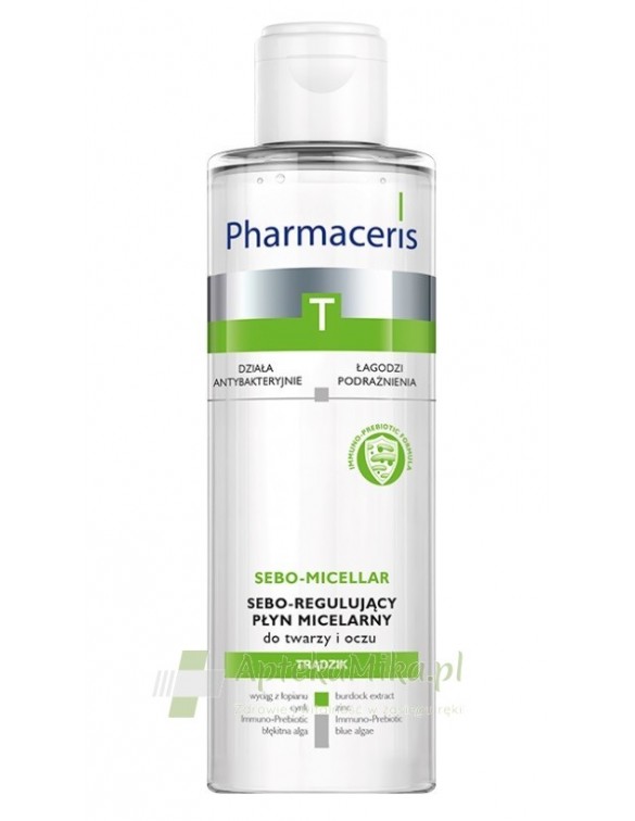 Pharmaceris T SEBO-MICELLAR sebo-regulujący płyn micelarny do twarzy i oczu - 200 ml