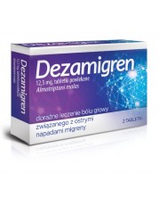 Dezamigren 12,5 mg - 2 tabletki - miniaturka zdjęcia produktu