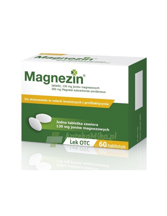 Magnezin 500 (130 mg jonów magnezowych) - 60 tabletek