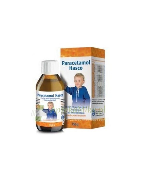 Paracetamol Hasco 0,12 g/5ml o smaku pomarańczowym zawiesina doustna - 150 g