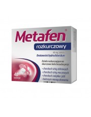 Metafen rozkurczowy 40 mg - 40 tabletek - miniaturka zdjęcia produktu
