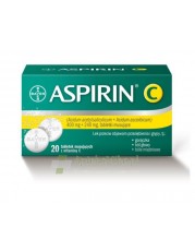 Aspirin C 0,4g+0,24g - 20 tabletek musujących - zoom