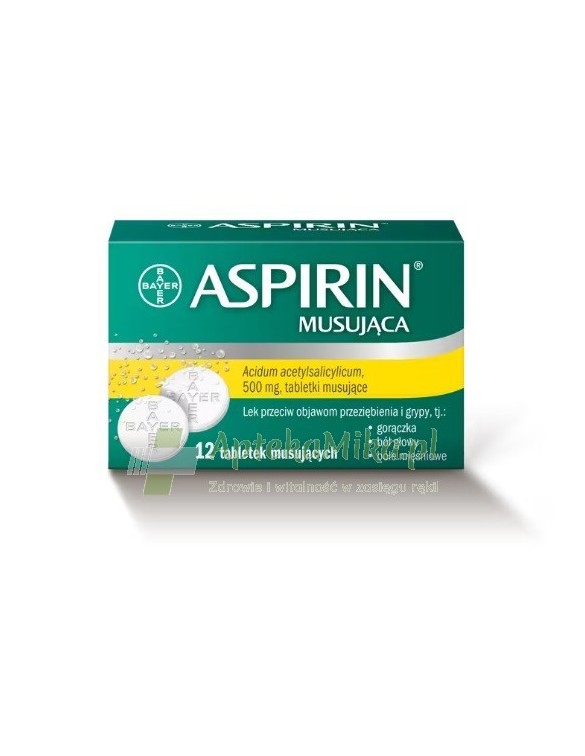Aspirin Musująca 500 mg - 12 tabletek musujących