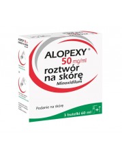 Alopexy 50 mg/ml roztwór na skórę - 3 buteleczki po 60 ml
