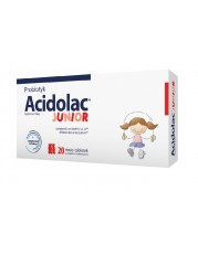 Acidolac Junior o smaku truskawkowym - 20 tabletek