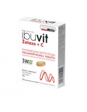 Ibuvit Żelazo + C - 30 tabletek - miniaturka zdjęcia produktu