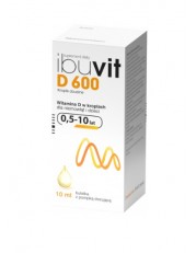 Ibuvit D 600 j.m. krople doustne - 10 ml (butelka z pompką) - miniaturka zdjęcia produktu