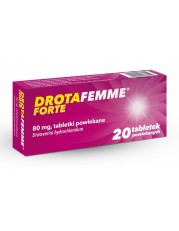Drotafemme Forte 80 mg - 20 tabletek powlekanych - miniaturka zdjęcia produktu