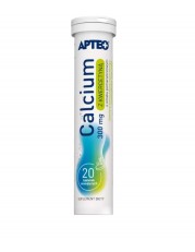 Calcium 300mg z kwercetyną APTEO - 20 tabletek musujących - miniaturka zdjęcia produktu