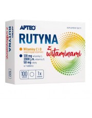 Rutyna z Witaminą C APTEO - 100 tabletek - miniaturka zdjęcia produktu
