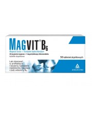 Magvit B6 - 50 tabletek dojelitowych - miniaturka zdjęcia produktu
